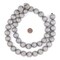 The Bead Chest Natural 20mm Wooden Beads in Grey for Jewelry Making – Round Loose Wood Spacer Beads I Approximately 20 Beads
